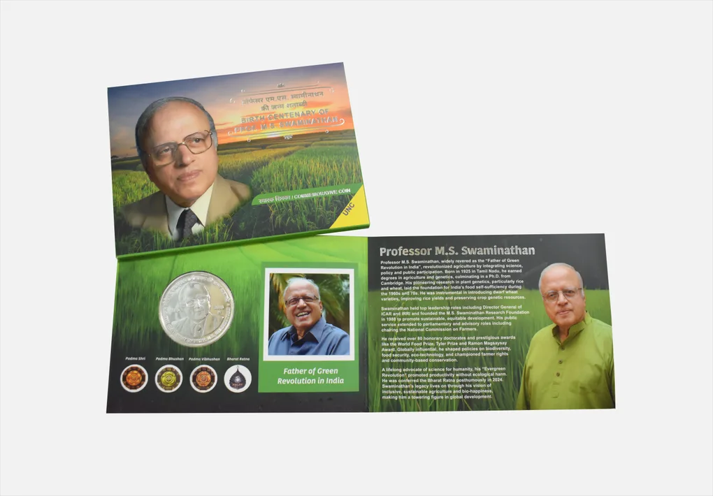 Birth Centenary of Prof. M.S. Swaminathan | Rs. 100 UNC Set Rare Hyderabad Mint