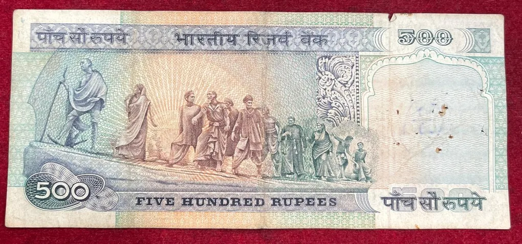 500 Rupees Dandi Issue Governor R.N Malhotra Rare Note