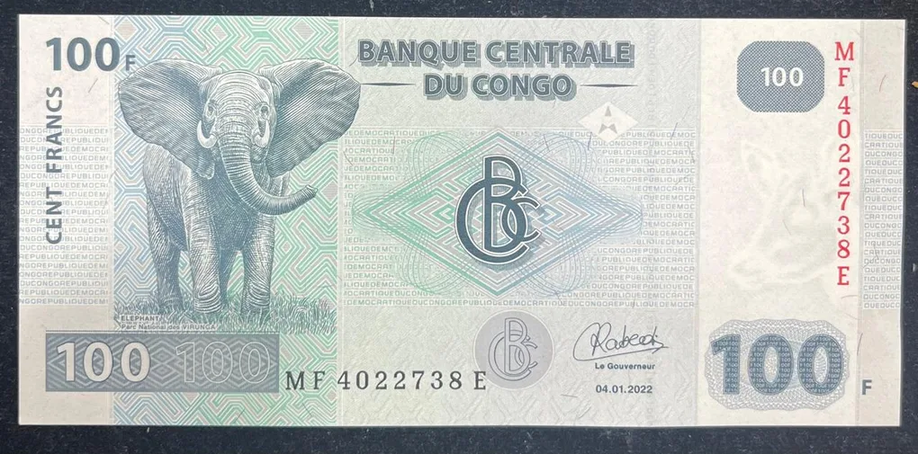 Congo 100 Francs GEM UNC Rare Note