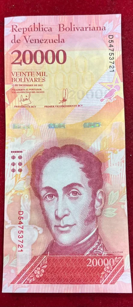 Venezuela 20000 Bolivares GEM UNC Rare Note
