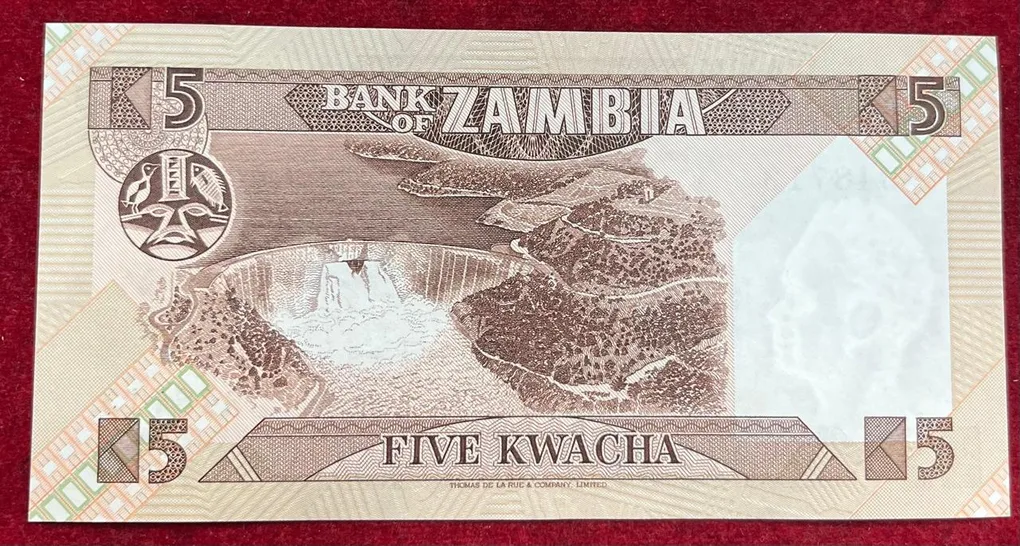 Zambia 5 Kwacha GEM UNC Bank Note