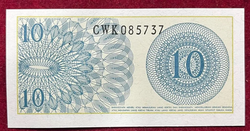 Indonesia 10 Sepuluh GEM UNC Bank Note