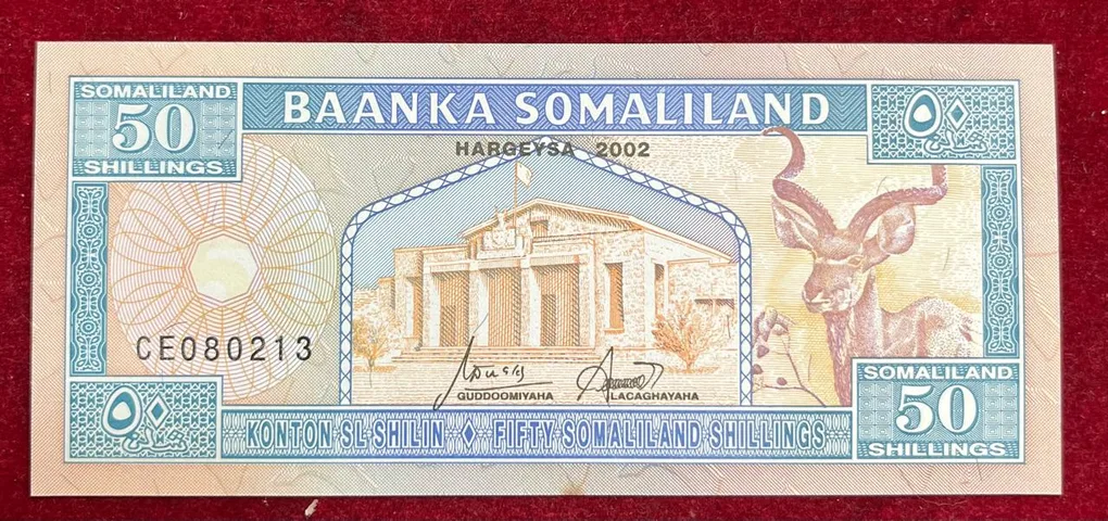 Somaliland 50 Shillings Silver GEM UNC Bank Note