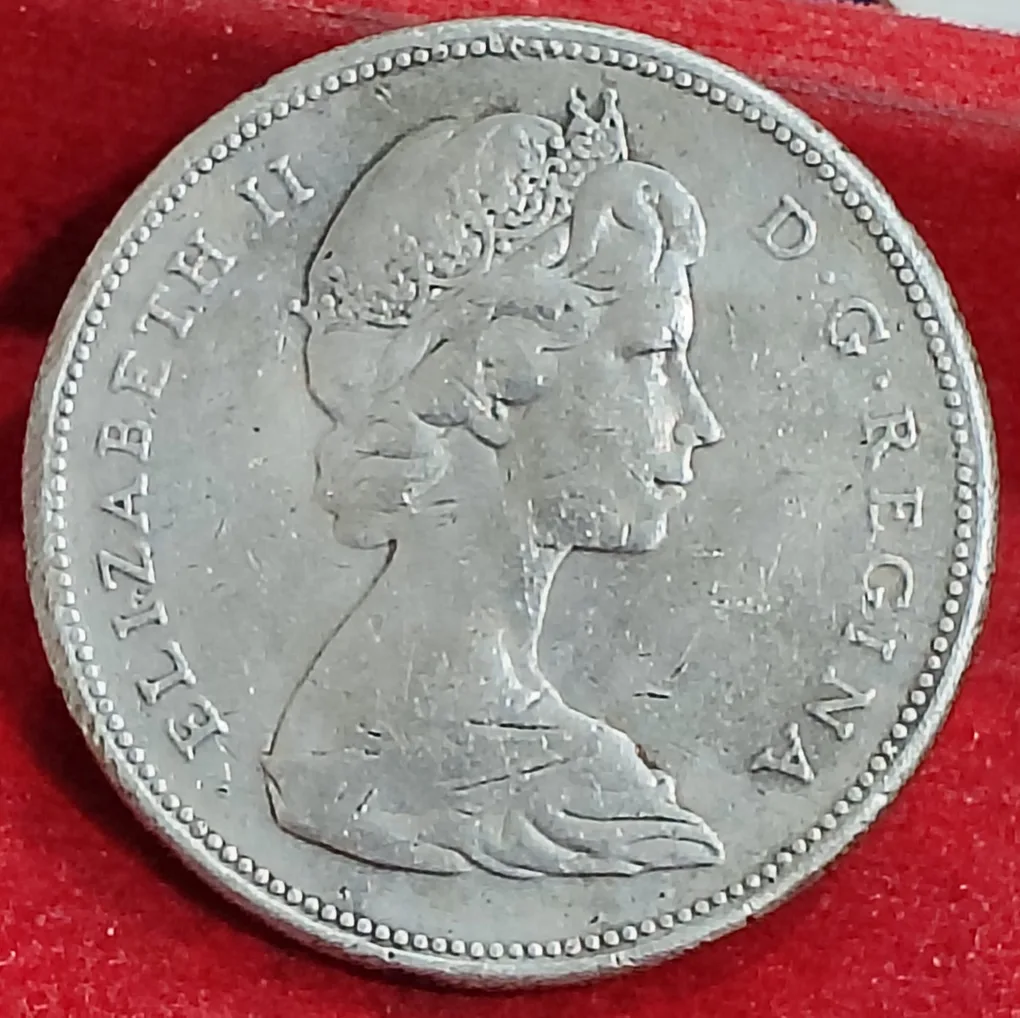 Canada 1 Dollar - Elizabeth II 2nd 1867-1967 Sliver Rare Coin # Z-1324