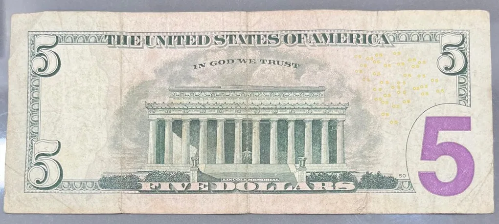 United States 5 Dollars Federal Reserve Rare Note # B-2