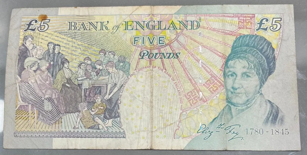 England 5 Pounds old ishu Rare Note # B-2