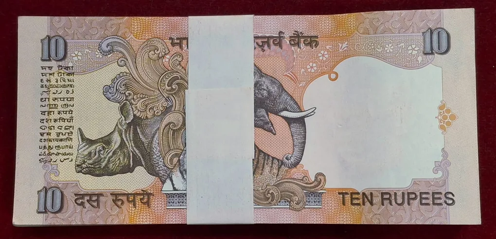 10 Rupees Governor Bimal Jalan ( R Insert) UNC Rare( 100 Note )Serial Packet