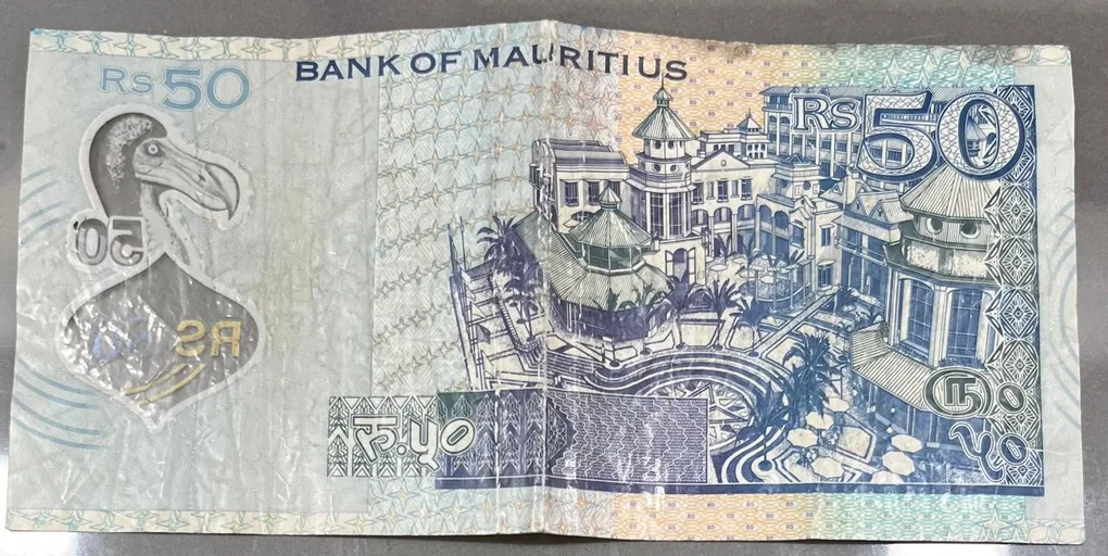 Mauritius 50 Rupees Polymer Rare Note # B-2