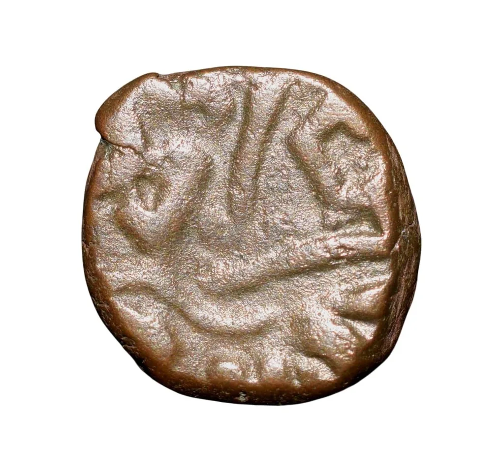 Copper Kakani of Ganapati Naga(c. 3rd Cen. AD) of Nagas Dynasty from Padmavati Bull Type