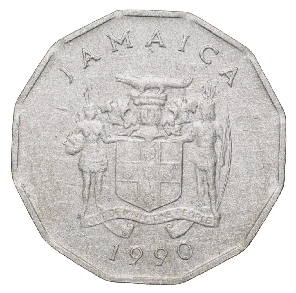 Aluminium 1 Cent of Jamaica (AD 1990) F.A.O. Issue Produce More Food