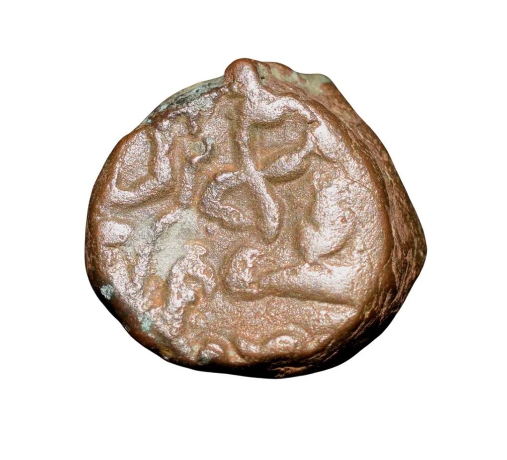 Copper Kakani of Ganapati Naga(c. 3rd Cen. AD) of Nagas Dynasty from Padmavati Bull Type Heavy