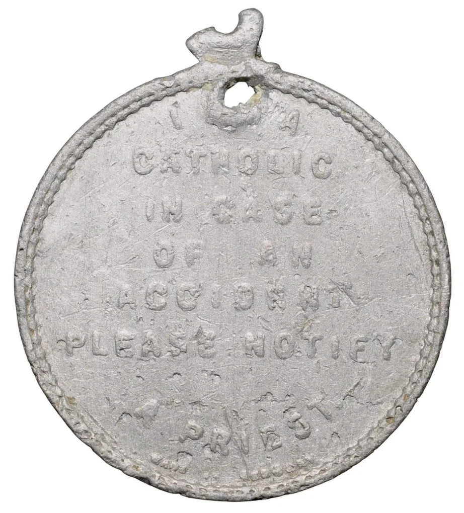 Aluminium Medal/Token with Saint Chistopher (19th Cen. AD)