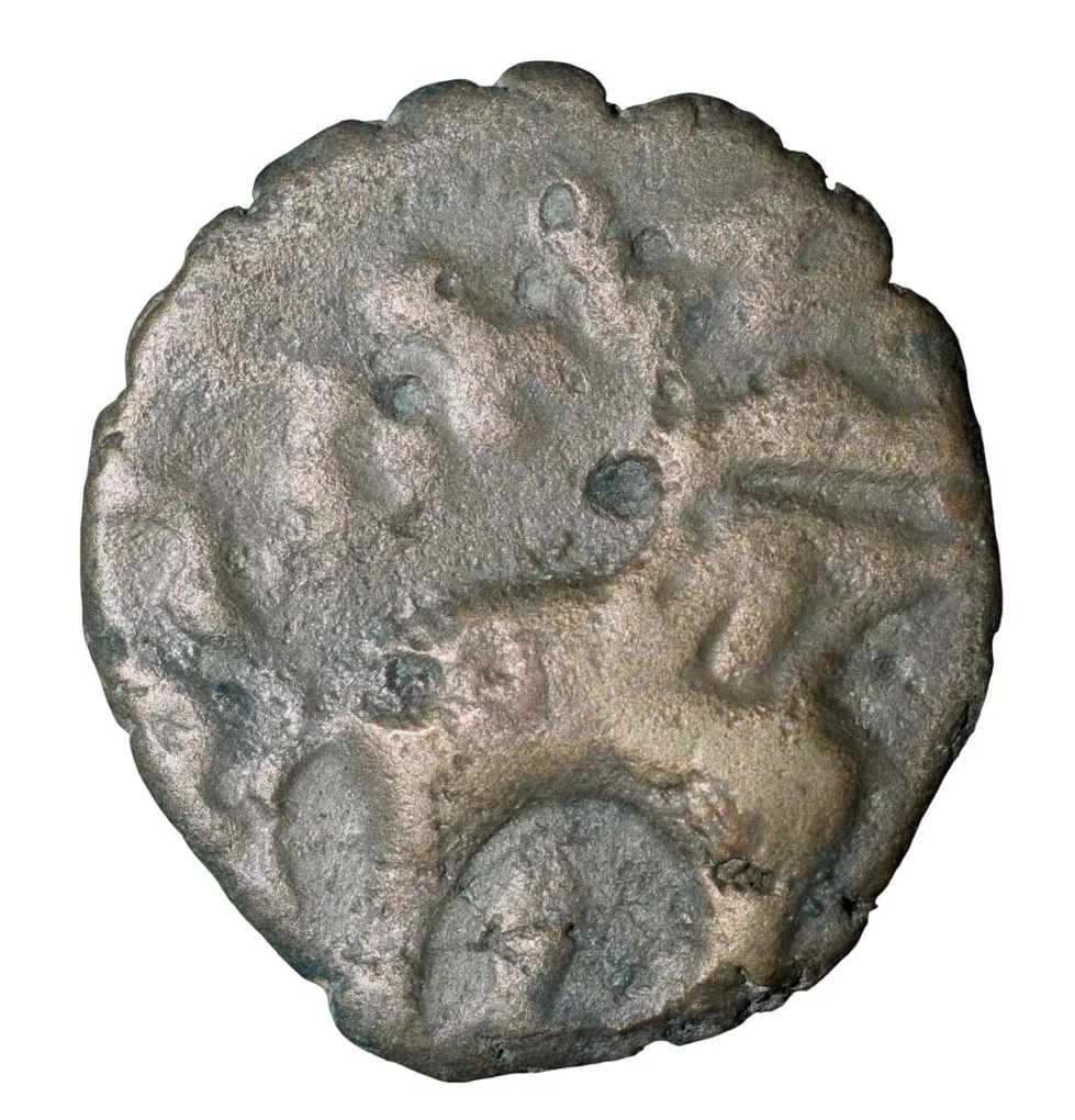 Potin Coin of Satakarni of Satavahana Dynasty (1st Cen. BC) from Banavasi Region