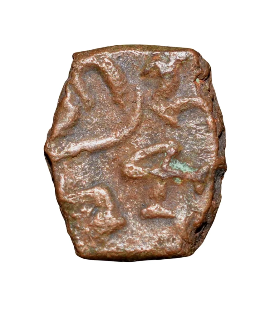 Copper Kakani of Ganapati Naga(c. 3rd Cen. AD) of Nagas Dynasty from Padmavati Bull Type