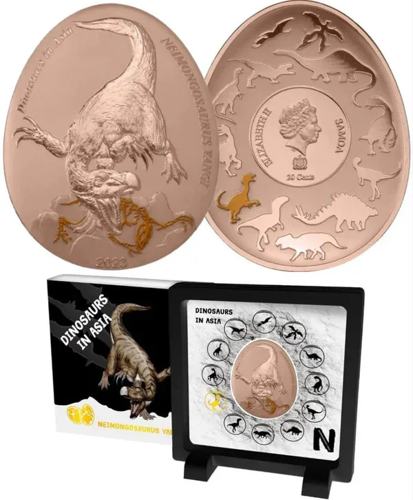 2023 Samoa - Dinosaurs in Asia Series - Neimongosaurus Yangi Proof Coin Pack Set