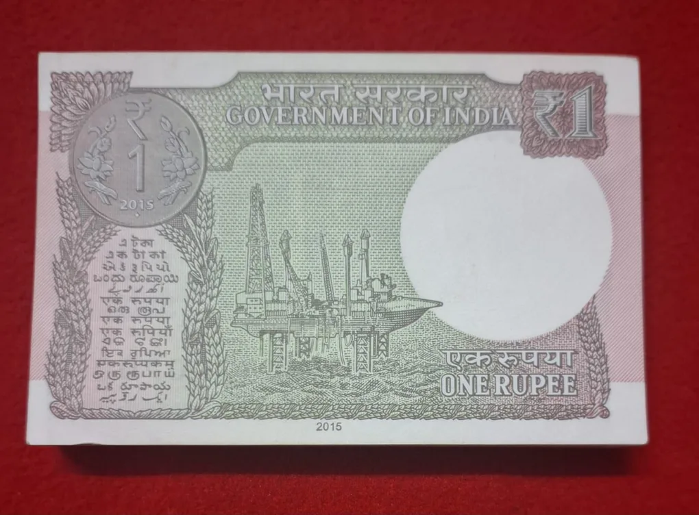 One Rupee Packet 2015 Serial No. 700601 - 700700