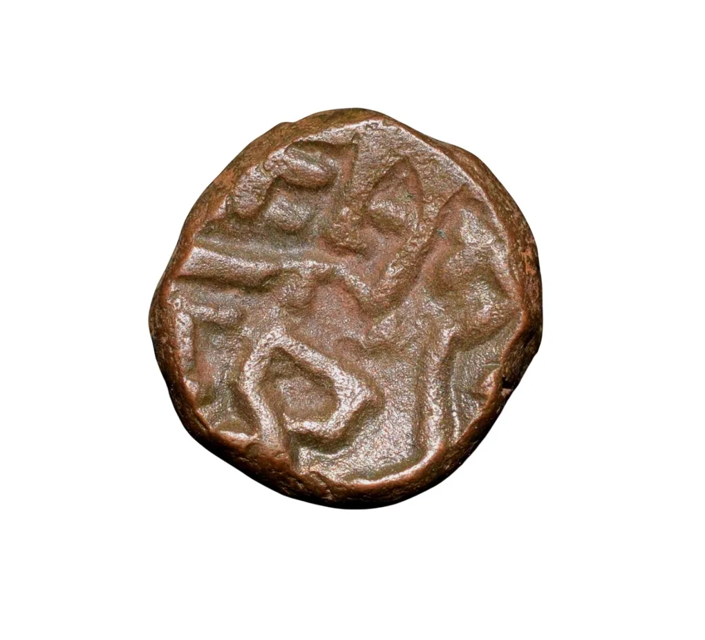 Copper Kakani of Ganapati Naga(c. 3rd Cen. AD) of Nagas Dynasty from Padmavati Bull Type