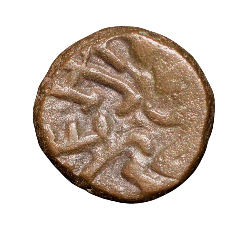 Copper Kakani of Ganapati Naga(c. 3rd Cen. AD) of Nagas Dynasty from Padmavati Bull Type