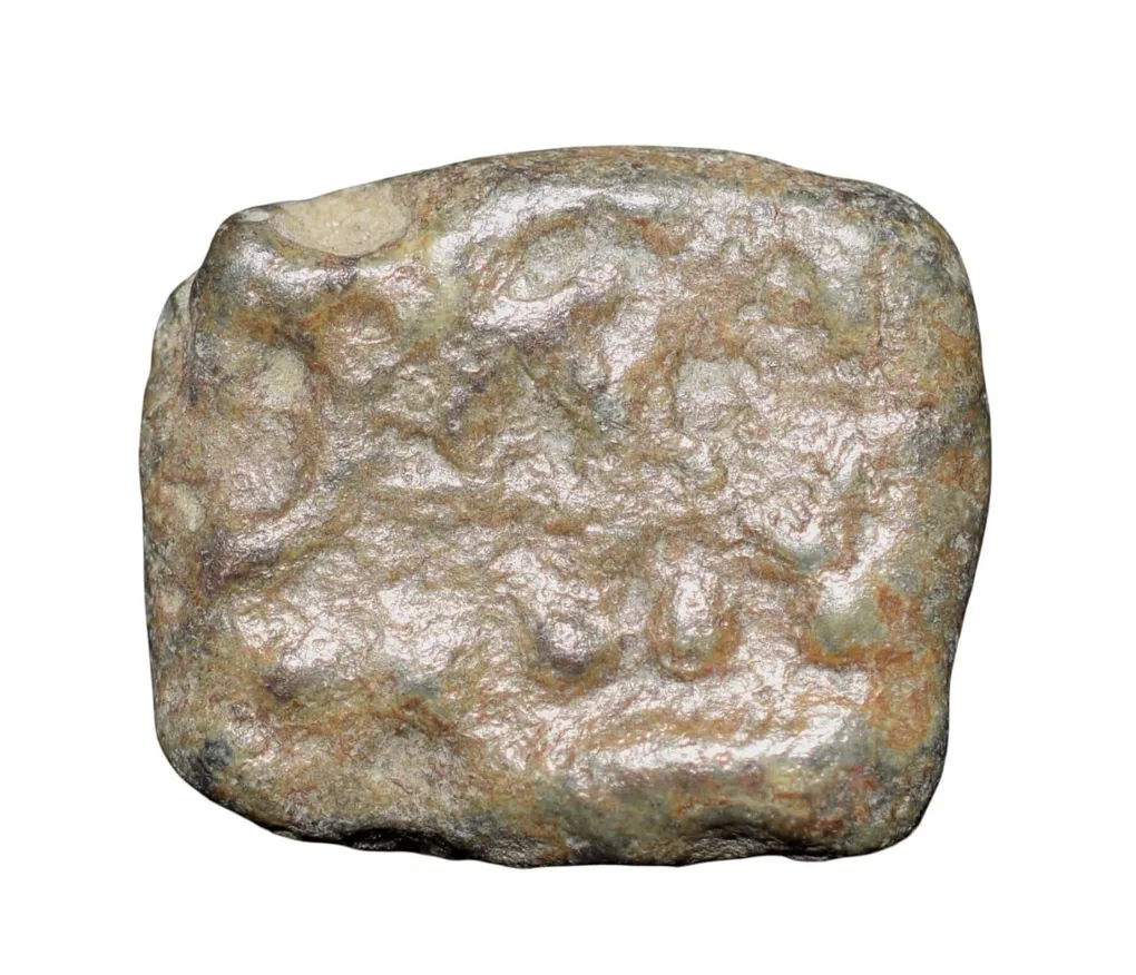 Lead Unit of Gupta Dynasty (4th - 5th Cen. AD) with Garuda facing