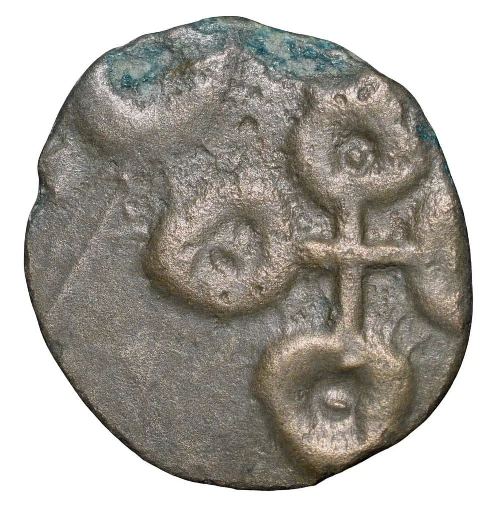 Potin Coin of Satakari (1st Cen.BC) of Satavahana Dynasty Elephant Type Banavasi Region