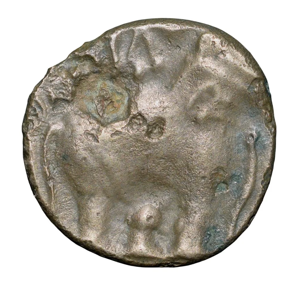 Potin Coin of Satakarni of Satavahana Dynasty (1st Cen. BC) from Banavasi Region