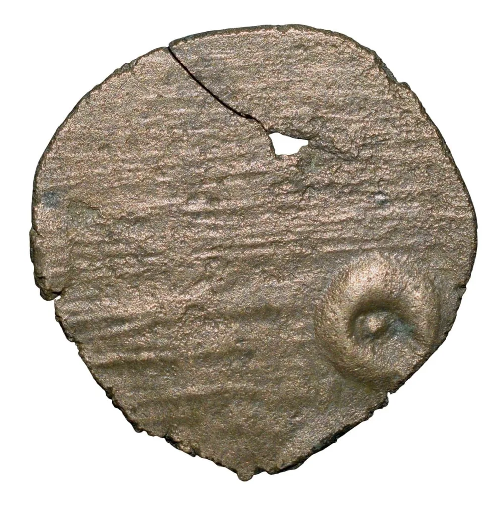 Potin Coin of Satakarni (1st Cen.BC) of Satavahana Dynasty from Banavasi Region