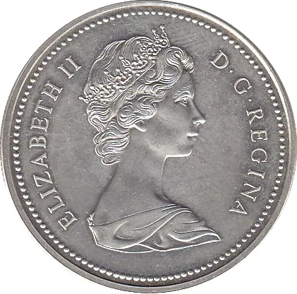 Canada 1 Dollar 1973 - Elizabeth II Royal Canadian Mounted Police rare Silver Coin #5555