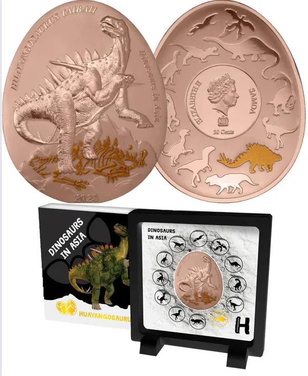 2022 Samoa - Dinosaurs in Asia Series - Beipiaosaurus Proof Coin Pack