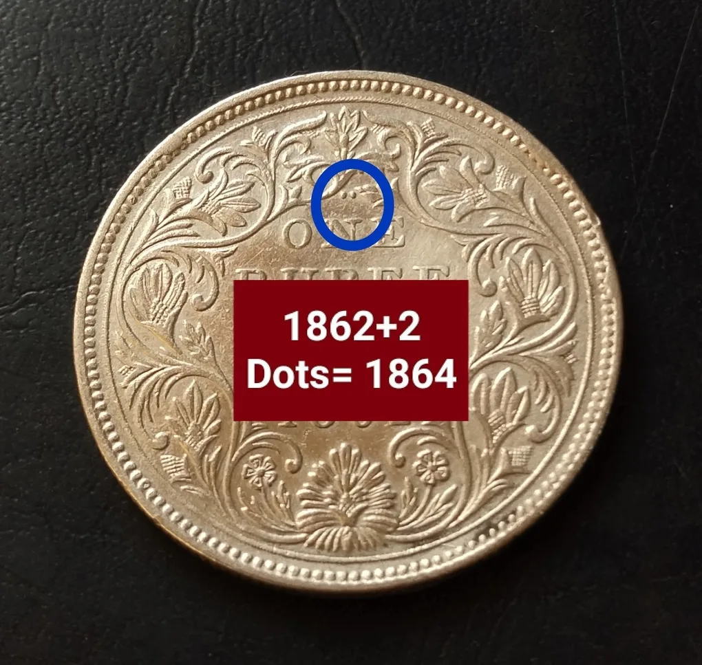 Victoria Queen 👑👑 Year. 1862 2& 6 DOTs Variety .......................... 1862+6=1868 year 1862+2= 1864 year Weight 11.5 GM Original Gauarantee Excellent Condition Same and similar piece available