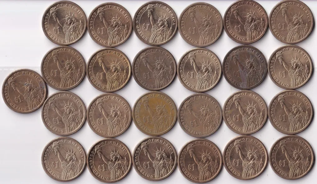 Us Presidential 1 Dollar 25 Different President Coins Collection Set Rare #2