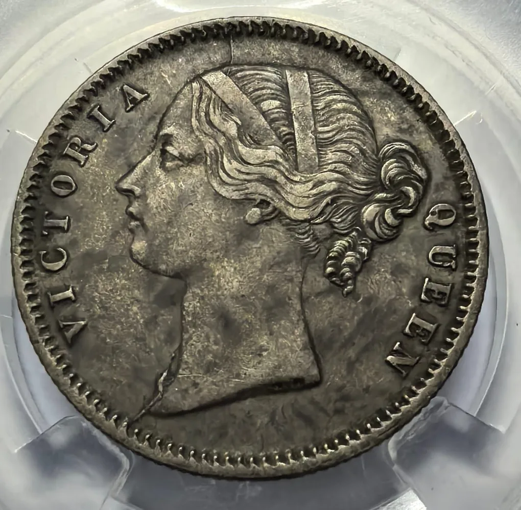 British India Half Rupee 1840 Divided Legend Silver Coin High Grade Coin