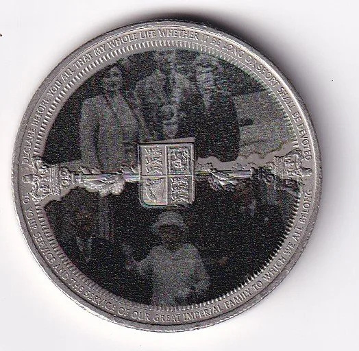 United Kingdom, Gibraltar 1 Crown 2022- ELLIZABETH II Commemorative issue Rare Coloured Coin#V-45
