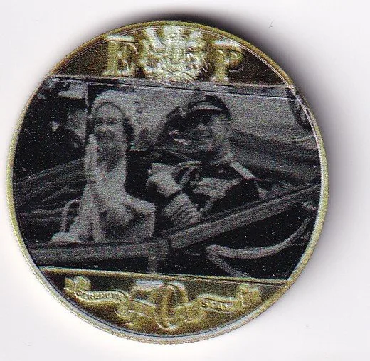United Kingdom, Gibraltar 1 Crown 2021- ELLIZABETH II Commemorative issue Rare Coloured Coin#V-50