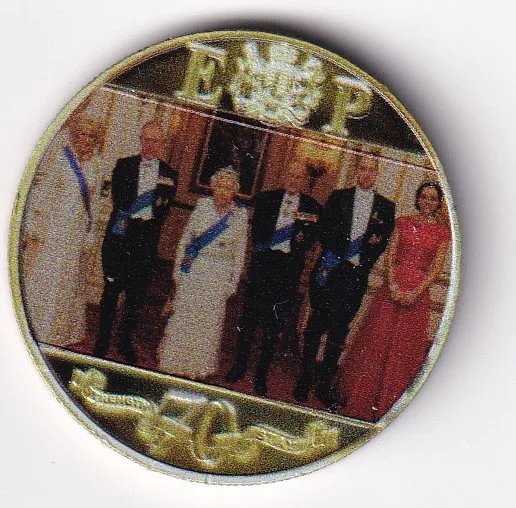 United Kingdom, Gibraltar 1 Crown 2021- ELLIZABETH II Commemorative issue Rare Coloured Coin#V-53