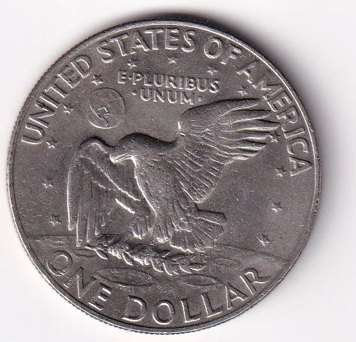 United States 1 Dollar 1971 "Eisenhower Dollar" Rare big size Coin #V-63