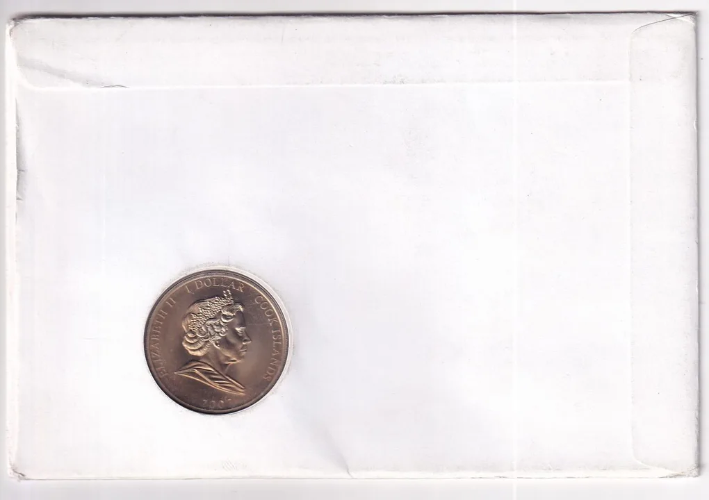 COOK Islands 1 Dollar 2007 - *Queen Elizabeth II* Diamond Wedding Anniversaty Commemorative Coin First DAY Cover Mint Pack GEM UNC