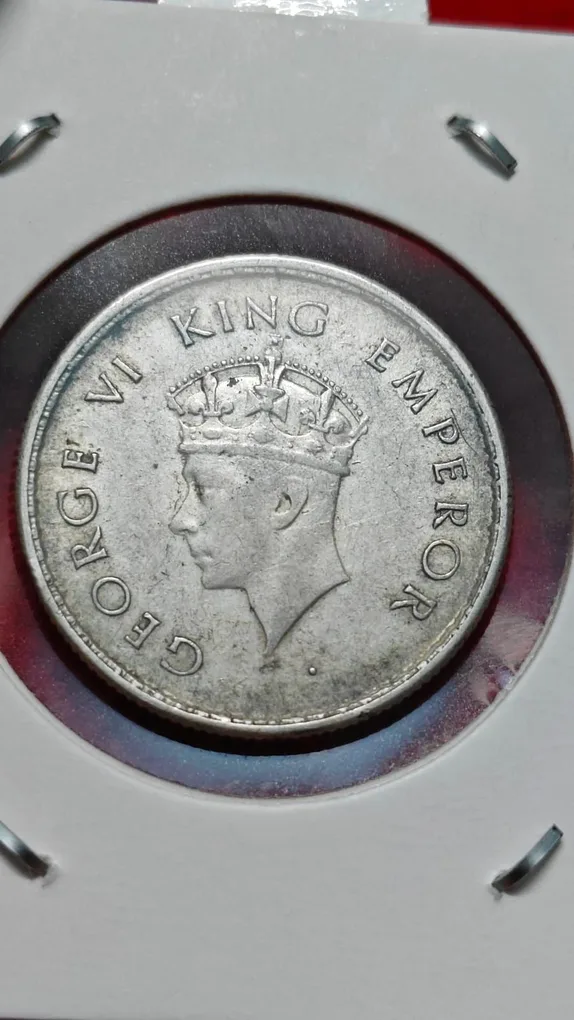 Half Rupee 1939 Coin Bombay Mint George VI King Emperor