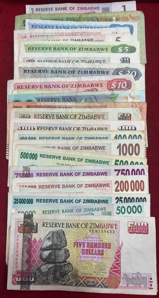 Zimbabwe ( 26 Differnt ) Big Size Denomination Rare ( 26 PCS Set ) Lowest Price # SKU-102