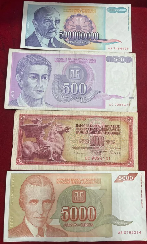 Yugoslavia (17 Differnt) Big Size Denomination Rare ( 17 PCS Set) Lowest Price # SKU-107