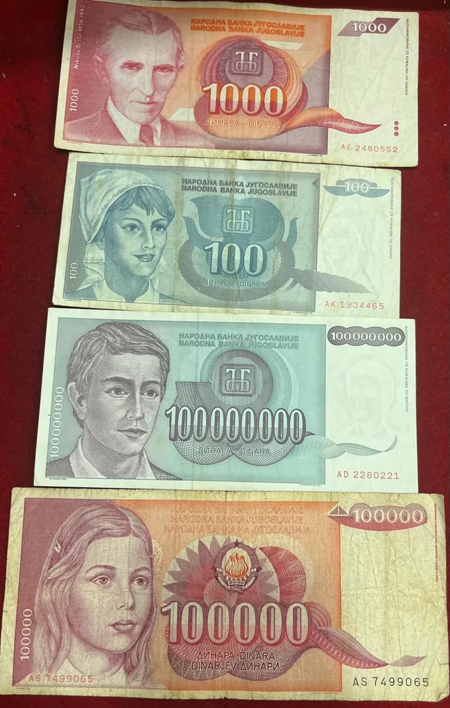 Yugoslavia (17 Differnt) Big Size Denomination Rare ( 17 PCS Set) Lowest Price # SKU-107