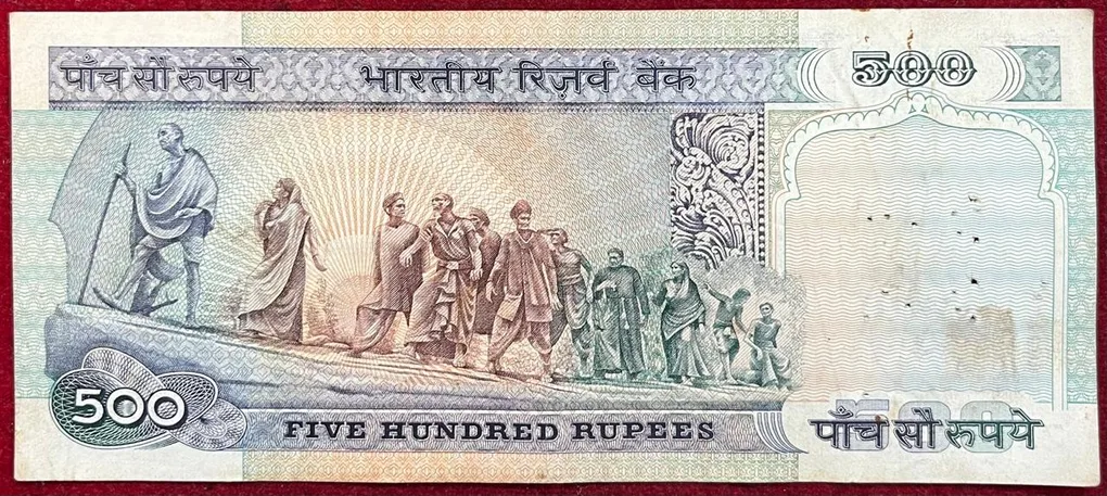 500 Rupees Dandi Issue Governor R.N Malhotra Rare Note