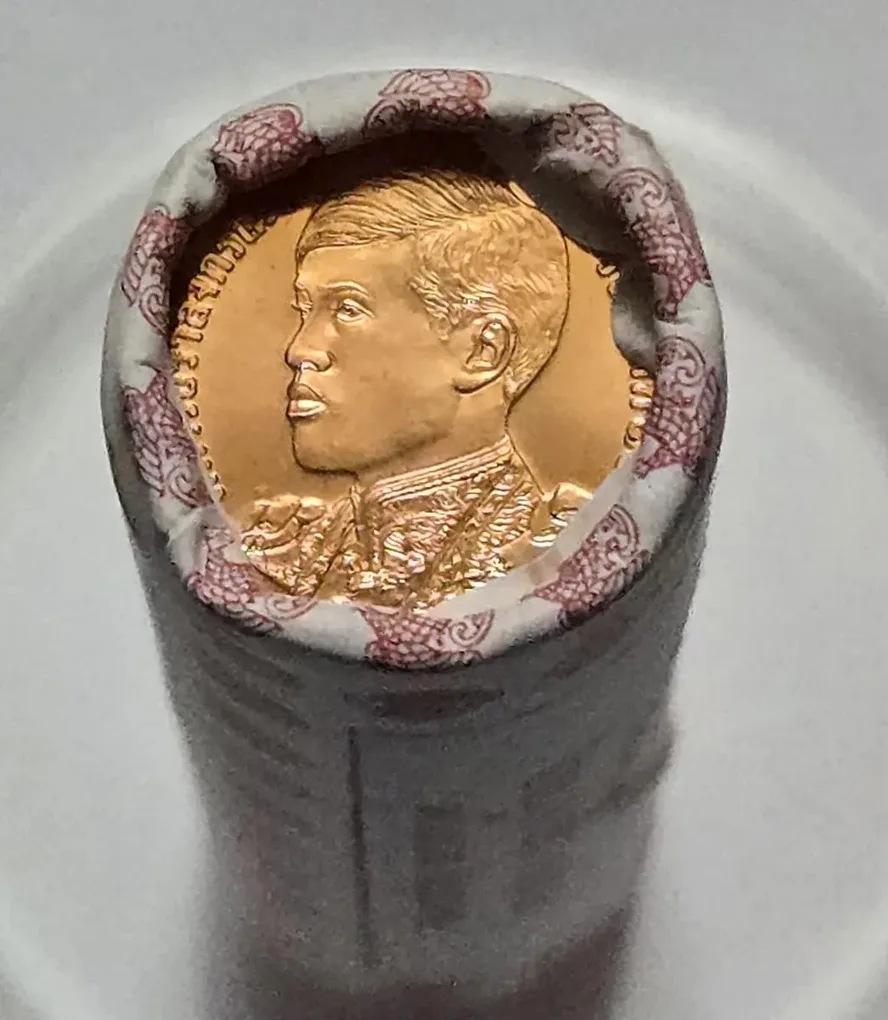 Thailand 50 Stang Bunc Orignal Bank Roll Copper Plated Steel 50 PCS #S-7