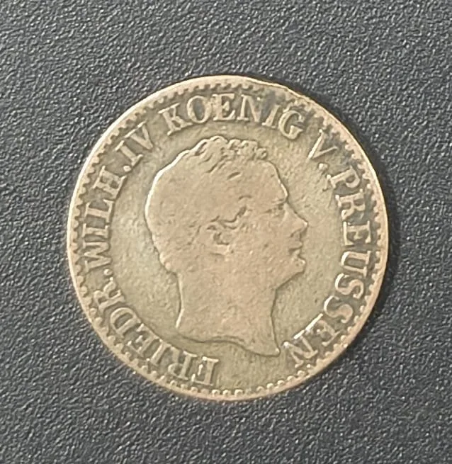 Prussia Kingdom of ½ Silber Groschen 1849 Frederick William IV Rare Coin # N-416