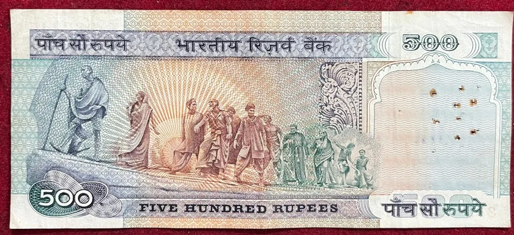 500 Rupees Dandi Issue Governor C.Ragarajan Rare Note