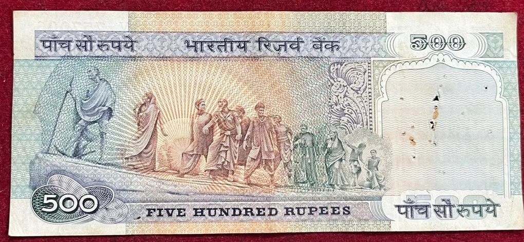 500 Rupees Dandi Issue Governor C.Ragarajan Rare Note