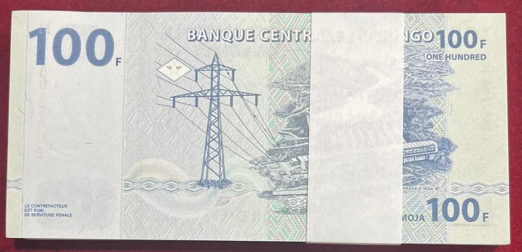 Congo 100 Francs (100 Note Serical Packet ) GEM UNC with 786 Fancy Packet
