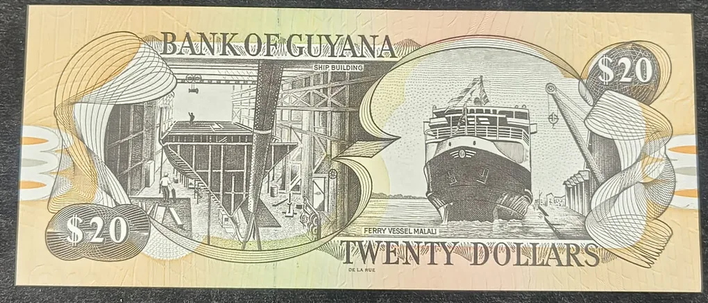 Guyana 20 Dollars UNC Bank Note