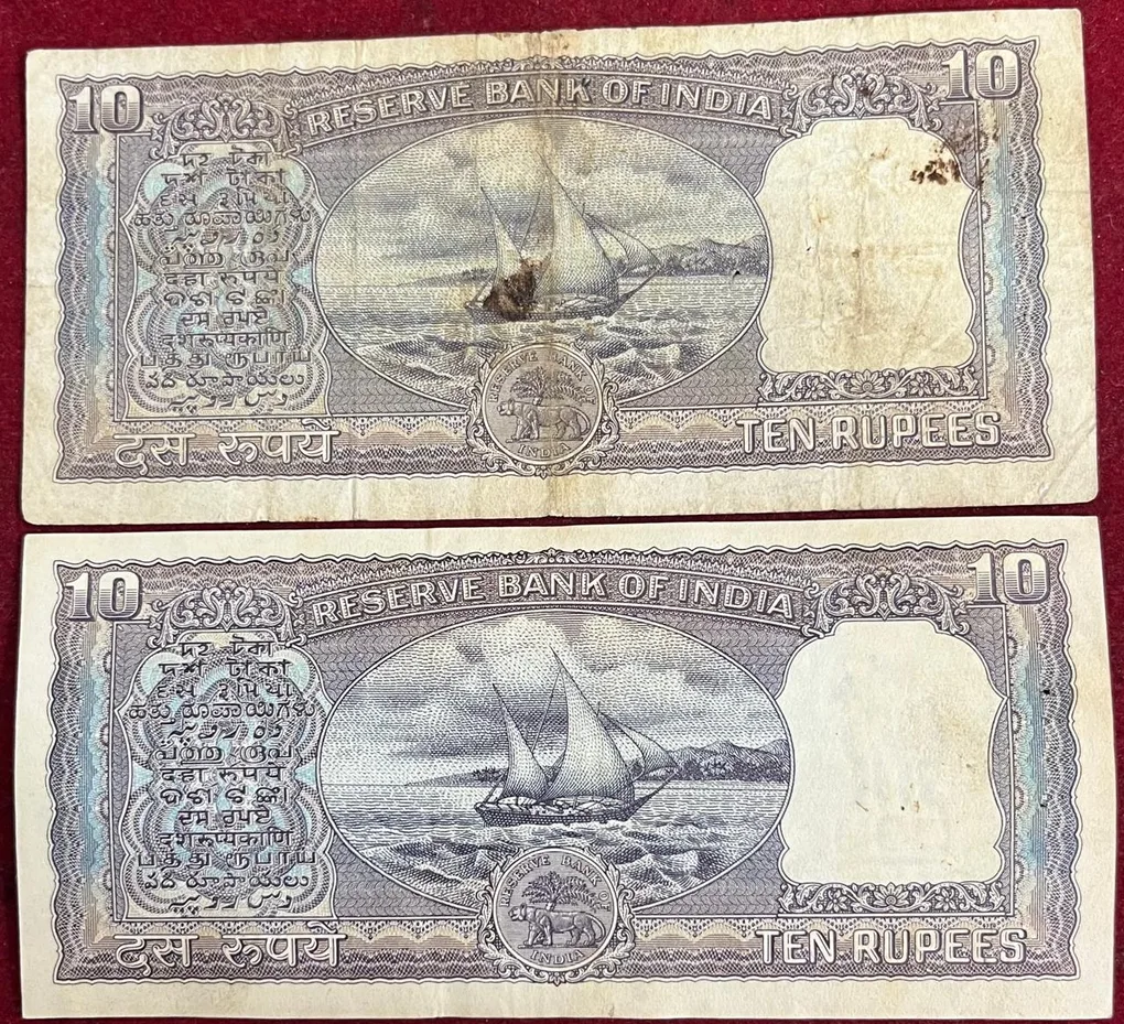 10 Rupees Diamond Issue ( 2 MIX Governor Set ) Rare Note