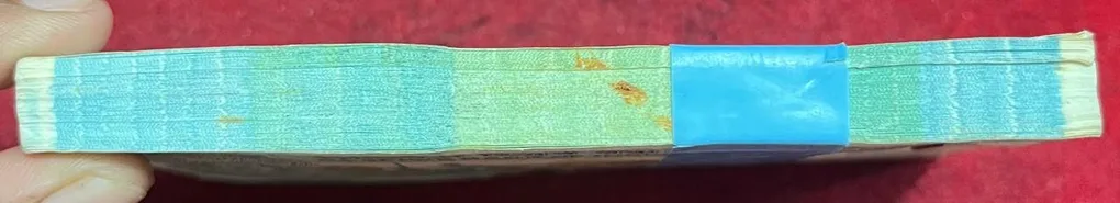 5 RUPEES TRACTOR ISSUE GOVERNOR C.RANGARAJAN RARE UNC (100 NOTE ) SERIAL PACKET