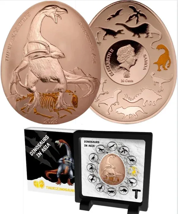 2023 Samoa - Dinosaurs in Asia Series - Therizinosaurus Proof Coin Pack